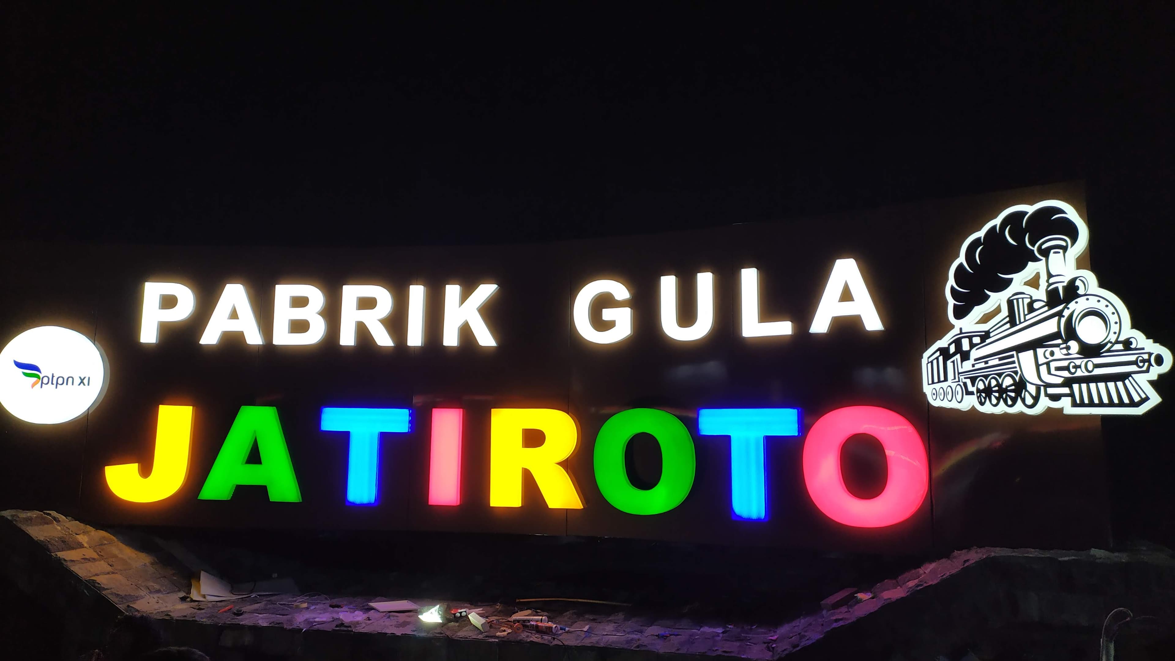 Jatiroto Sugar Factory LED Landmark Sign